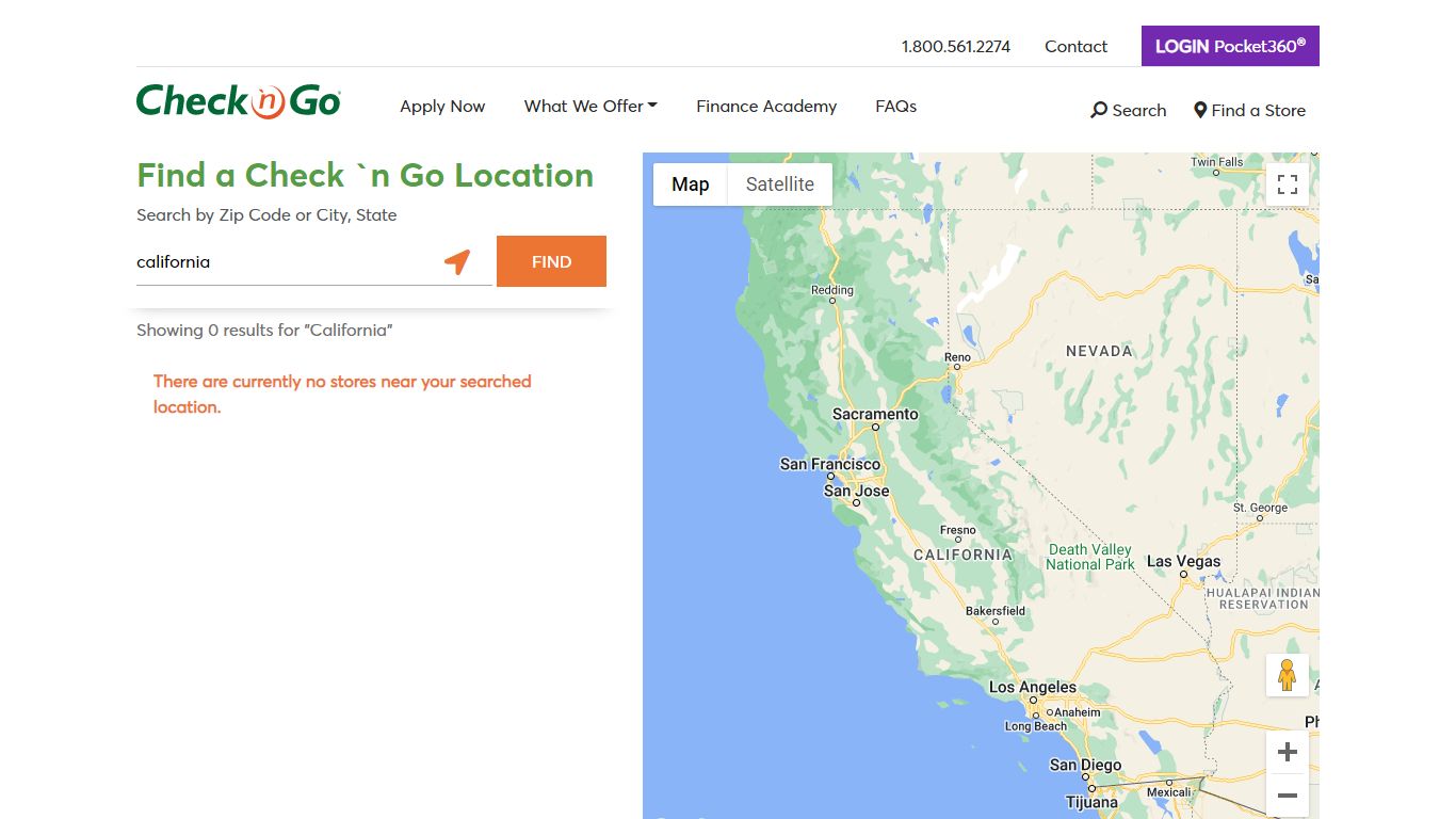 Installment Loans & Payday Loans | Check `n Go Store Locator